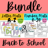 Number & Letter Writing Mats Bundle for Preschool & Kinder