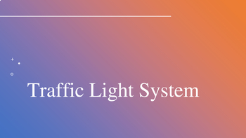 Preview of Back to School - Traffic Light System, Values, Rules, and Behavior Management