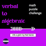 Expressions - Translating Verbal to Algebraic