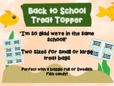 Back to School Treat Toppers: Two Sizes!