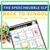Back to School Trifecta: Articulation and Language
