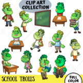 Back to School Trolls Clip Art Collection (COLOR ONLY)