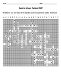 Back to School Twisted Crossword Puzzle