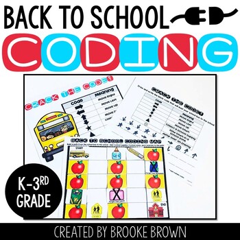Preview of Back to School Unplugged Coding (August and September) - DIGITAL + PRINTABLE
