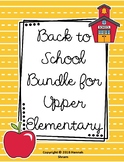 Back to School GROWING Bundle for Upper Elementary