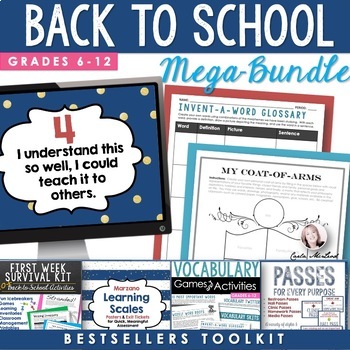 Preview of Back to School VALUE BUNDLE: Secondary Bestsellers