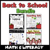 Back to School Variety Bundle- Math and Literacy Kindergarten