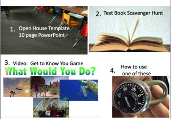 Preview of Back to School - Video: "Get to Know You" Game, Open House Template, & More (L)