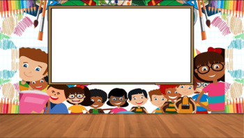 Back to School Virtual Classroom Background | TPT
