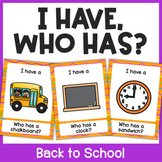 Back to School Vocabulary Activity - Back to School I Have