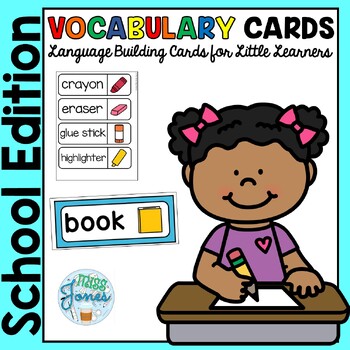 Preview of Back to School Vocabulary Cards