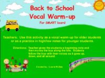 Preview of Back to School Vocal Warm-up