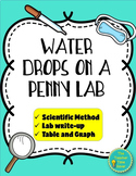 Water Drops on a Penny Scientific Method Lab Activity
