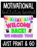 Back to School: Welcome Back BRIGHT Bulletin Board (Just P