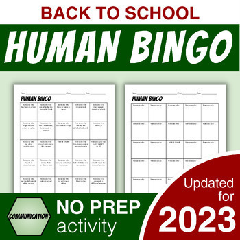 Preview of Back to School Activity - Fun Icebreaker: Human Bingo (updated for 2023!)
