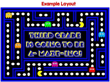 Back to School Pac Man Themed Bulletin Board by Pretty Meets Functional