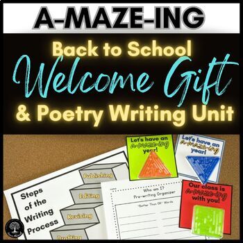 Preview of Back to School Welcome Gift Tags and Poetry Writing Unit