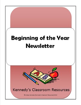 Preview of Back-to-School Welcome Newsletter (Editable!)