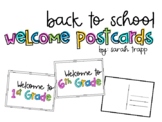 Back to School Welcome Post Cards