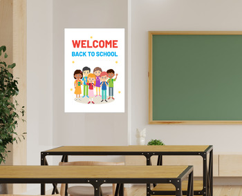 Preview of Back to School Welcome Poster & card - Ready to print!