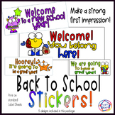 Back to School Welcome Stickers!  Print on Labels