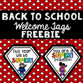 Back to School Welcome Tags Freebie