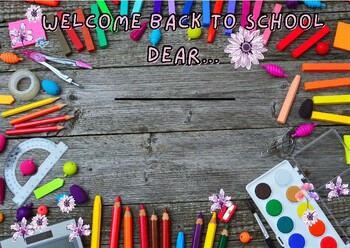 Preview of Back to School - Welcome - theme Classic
