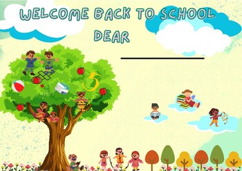 Preview of Back to School - Welcome - theme School