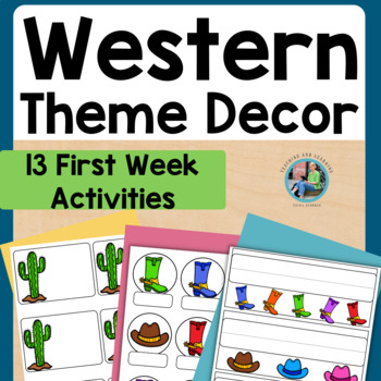 Preview of Western Theme Classroom Decor & Back to School Western Theme Pack