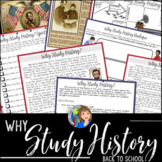 Why Study History? Back to School Activity with GOOGLE SLIDES