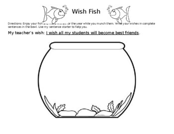 Back to School Wish Fish by Ashley Curtis | TPT