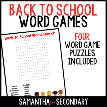 Spring Word Games Activities by Samantha in Secondary