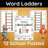 Back to School Word Ladders: Challenging Word Puzzles for 