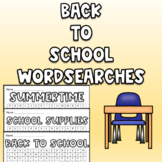 Back to School Word Search Bundle