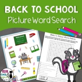Back to School Word Search Puzzle - Build the List for Spe