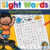 Back to School Word Search Sight Word Activities 1st Grade