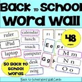Back to School Word Wall - BTS copy, cut and go!