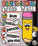 Back to School Word Wall Cards Set