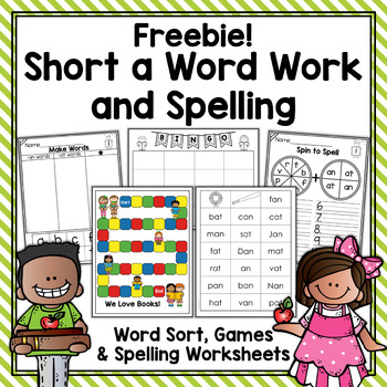 Short a Word Work & Spelling Freebie by Carla Hoff | TPT