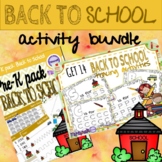 Back to School Worksheet Bundle