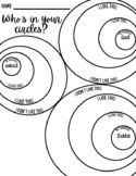 Back to School Worksheet - Who's In Your Circles? - Gettin