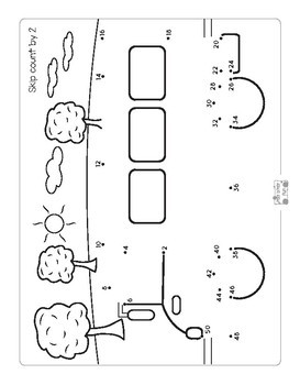 Back to School Worksheets - Dot to Dot Skip Counting by 2, 5, 10