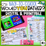 Back to School Would You Rather | First Week of School Get