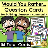 Back to School Would You Rather Question Cards for Classro