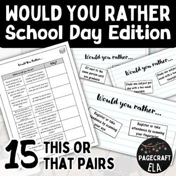 Preview of Back to School | Would You Rather | This or That | Break Breaks | Fun Game