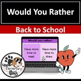 Back to School Would you Rather Game