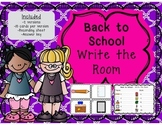 Back to School- Write the Room