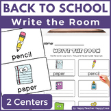 Back to School Write the Room - 1st Grade - School Supplie