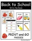 Back to School | Write the Room | Literacy Centre |