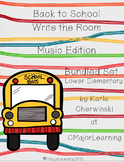 Back to School Write the Room Music Edition Lower Elementa